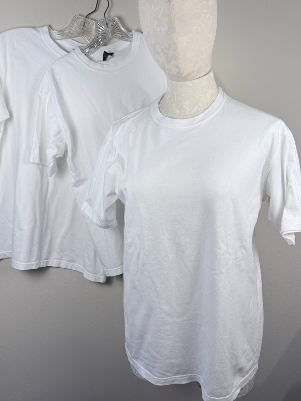 Three Vintage Gap White Cotton Tee Shirts Classic Fit Small